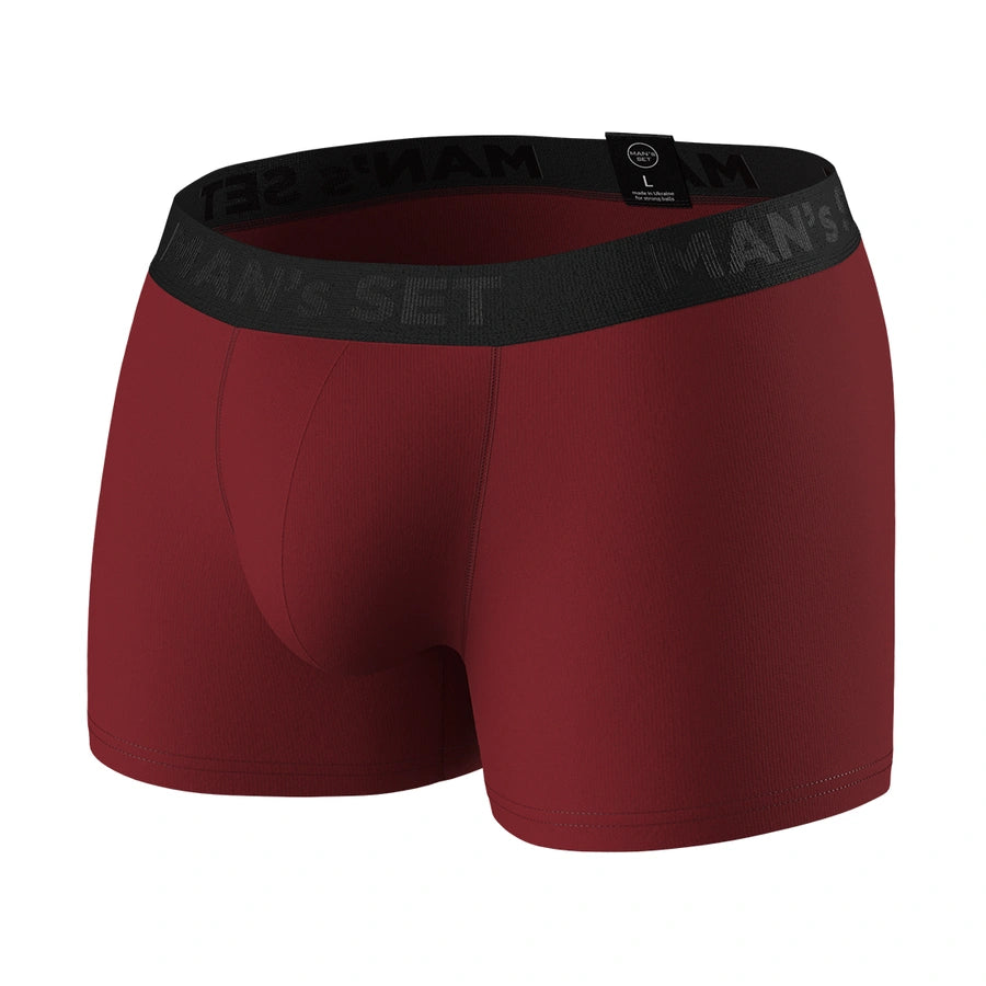 MAN's SET Чоловічі анатомічні боксери Intimate 2.1 Black Series, бордовий
