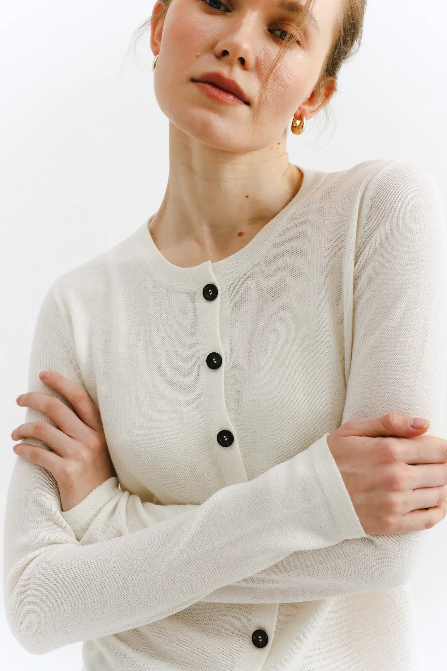 Wool Happen Кардиган Ruth молочний