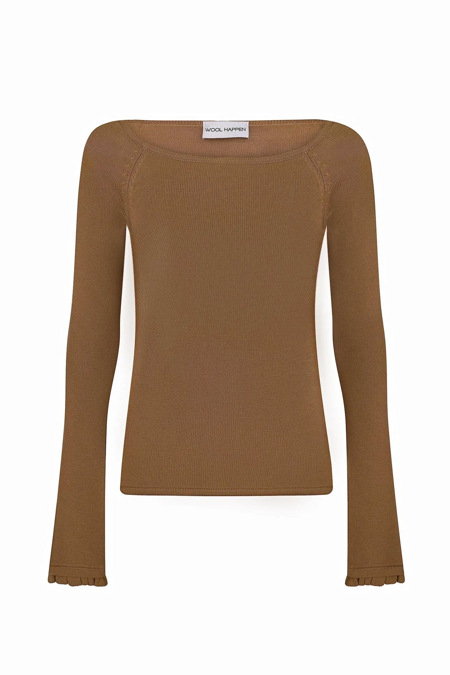 Wool Happen Лонгслів Daisy з рюшами карамельний