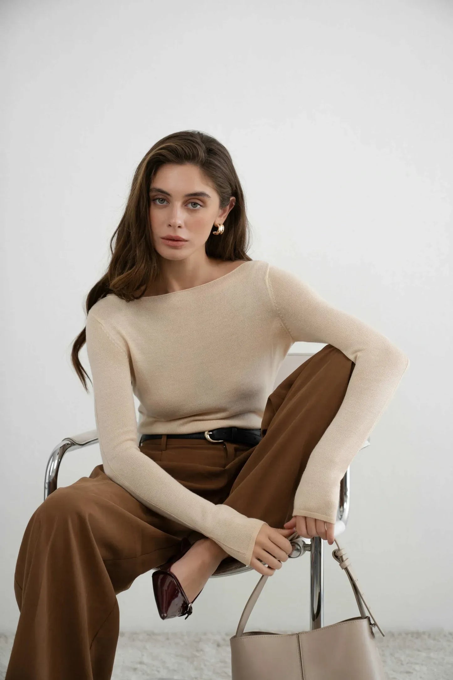 Wool Happen Лонгслів Jane кремовий