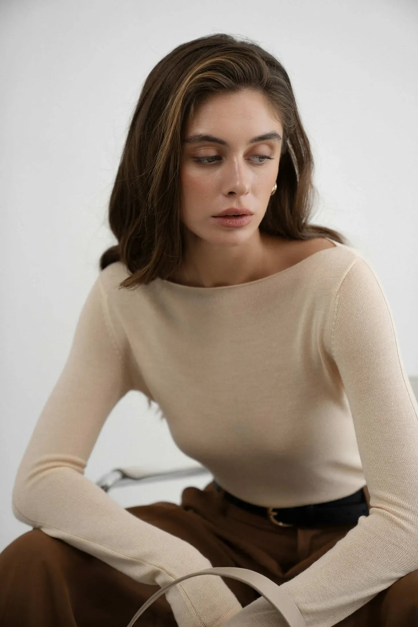 Wool Happen Лонгслів Jane кремовий