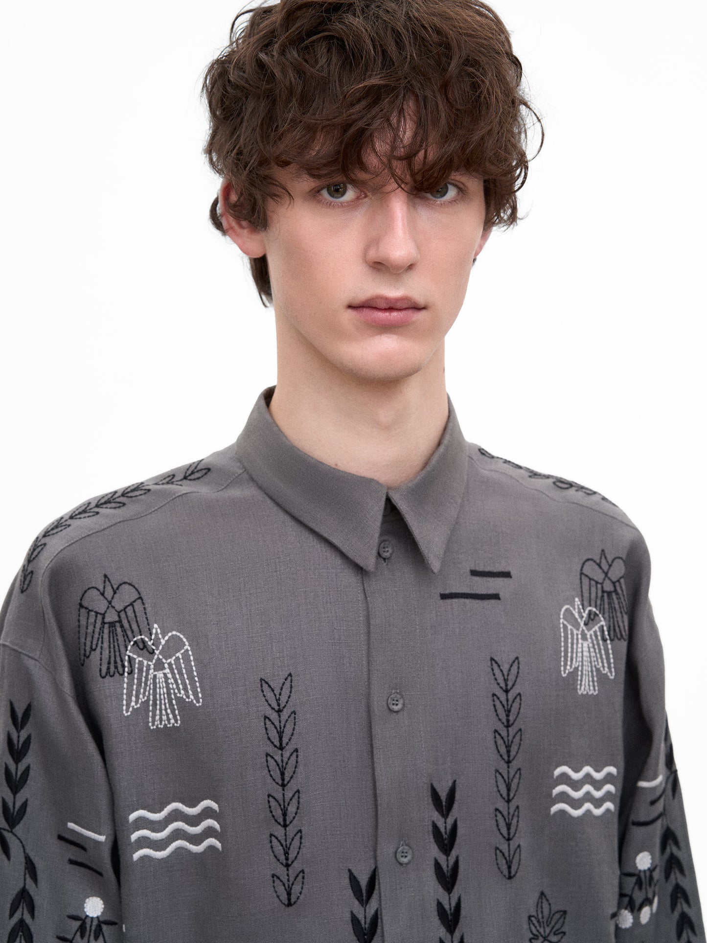 Сіра сорочка MEN`S SLOVO GRAY