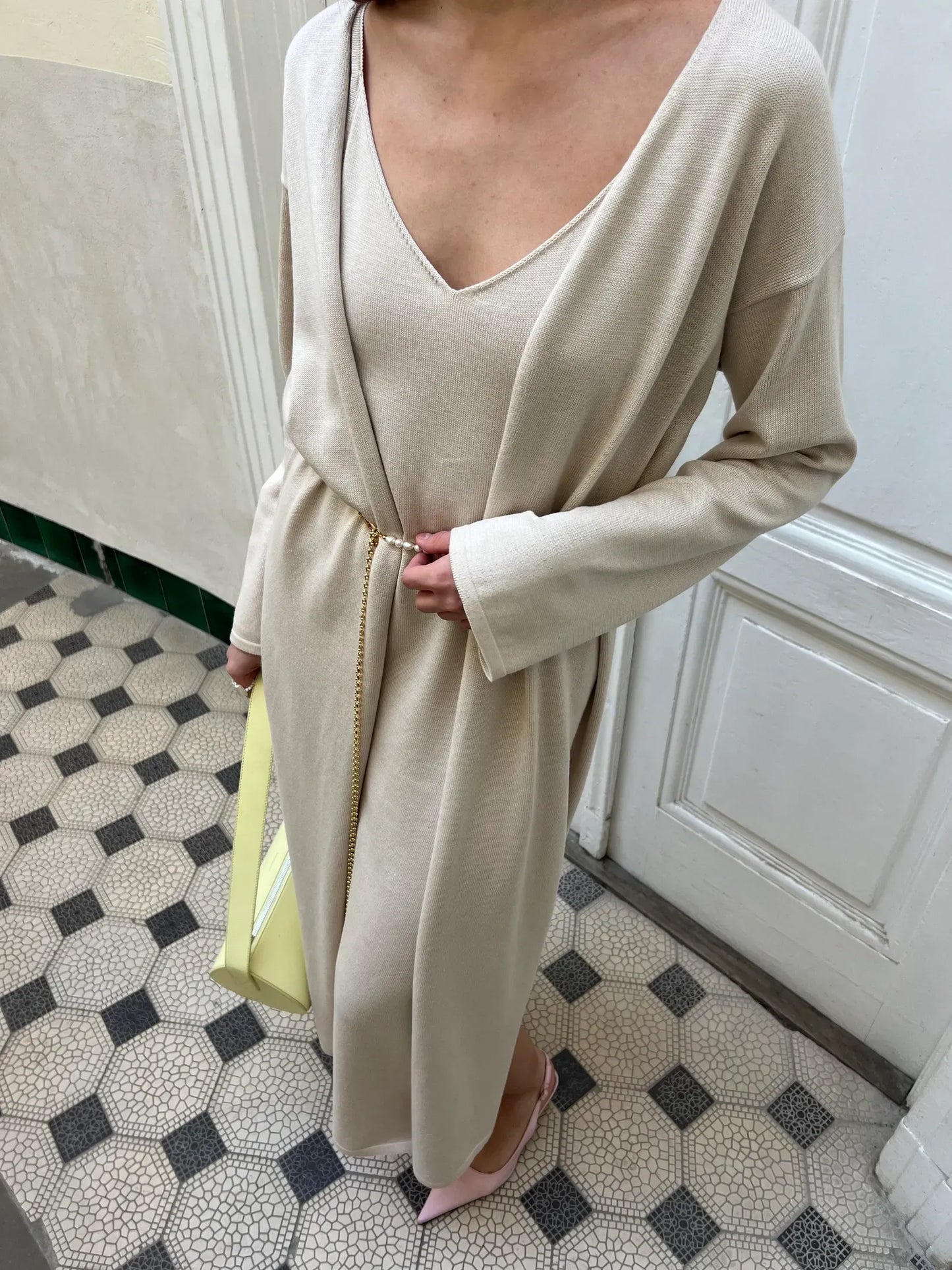 Wool Happen Сукня Jacqueline у кольорі айворі