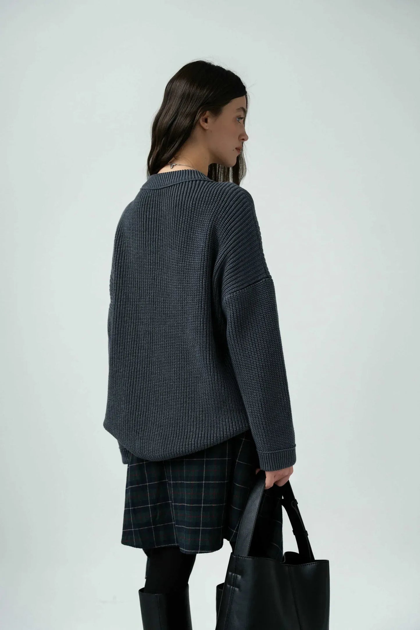 Wool Happen Светр Rachel темно-сірий