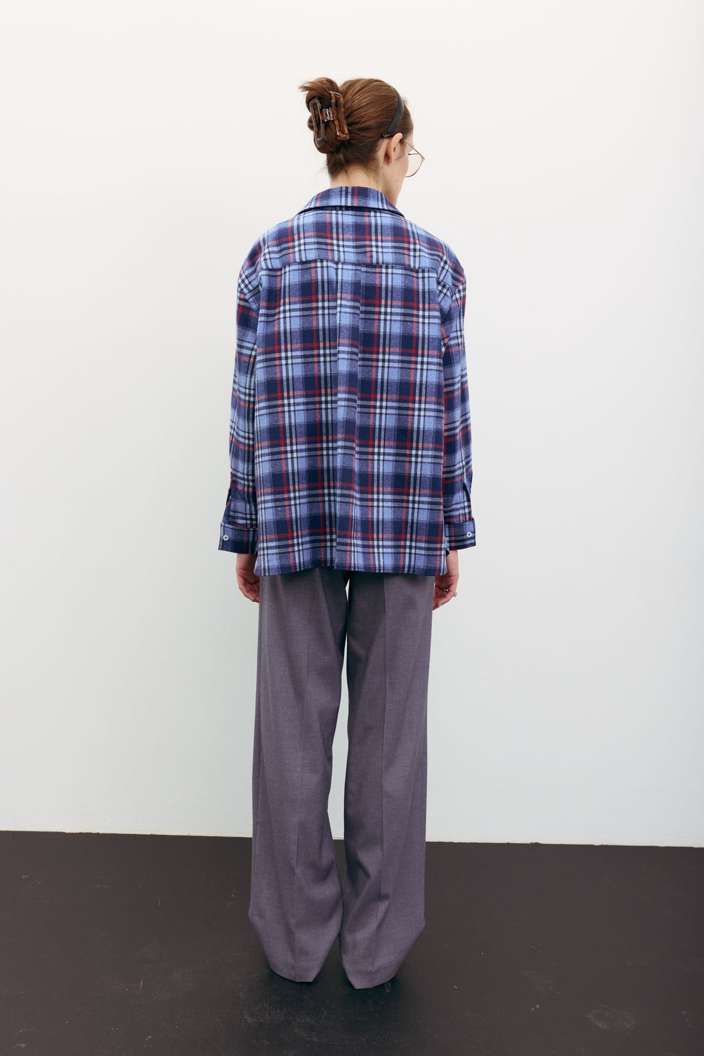 THE LACE Жiночa сорочка в клітинку з декоративною кишенею