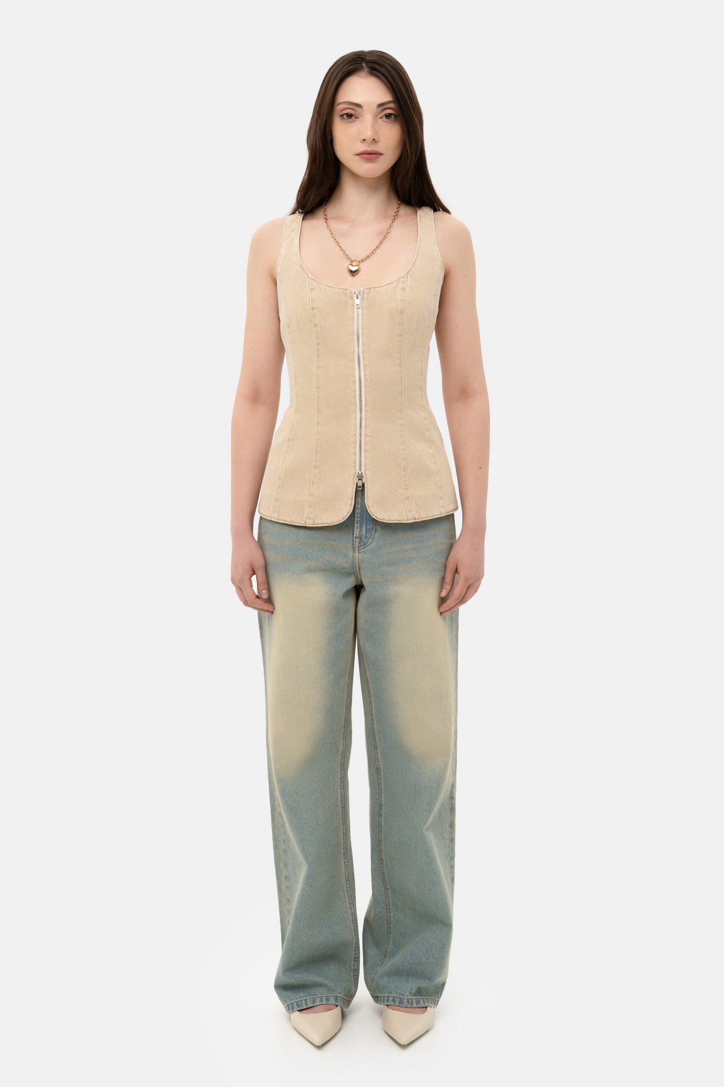 MATCH DENIM Slim Denim Vest
