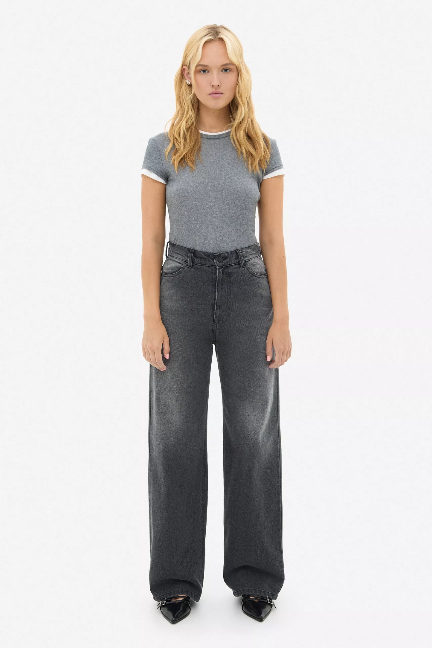 MATCH DENIM Baggy Grey Jeans