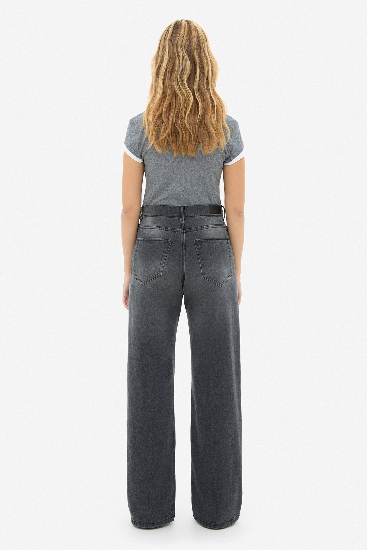 MATCH DENIM Baggy Grey Jeans