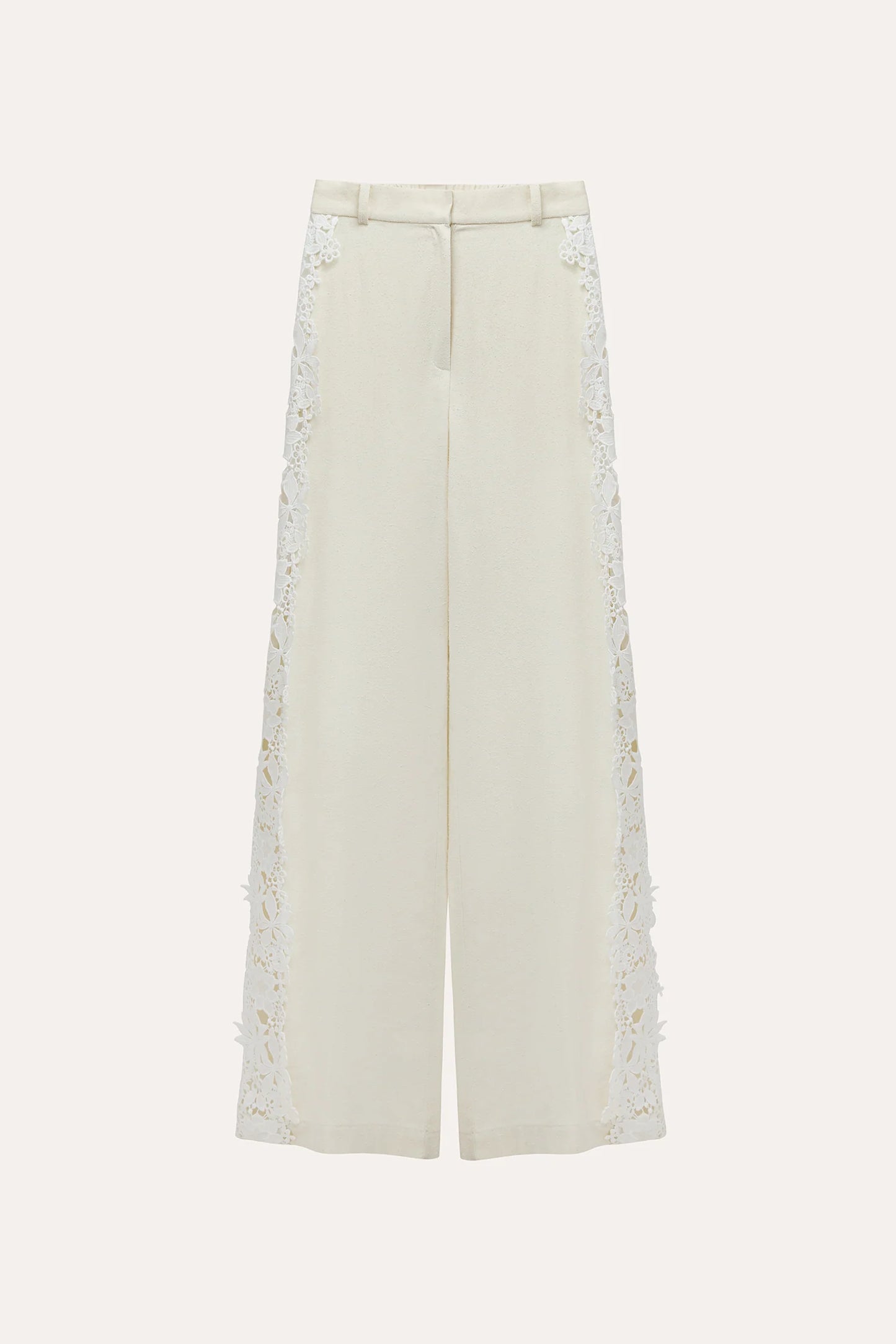 IAM Ecru Pants in Peace Silk