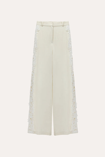 IAM Ecru Pants in Peace Silk