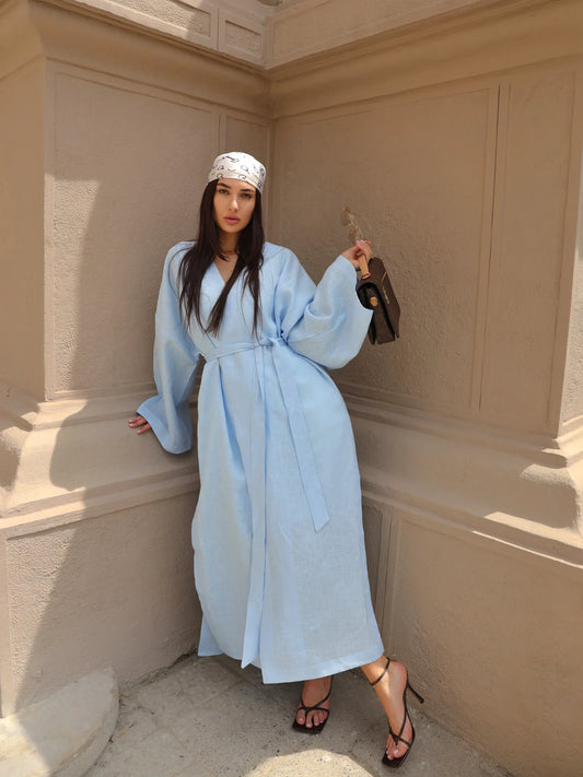 MOCKO Кімоно блакитне Summer night long