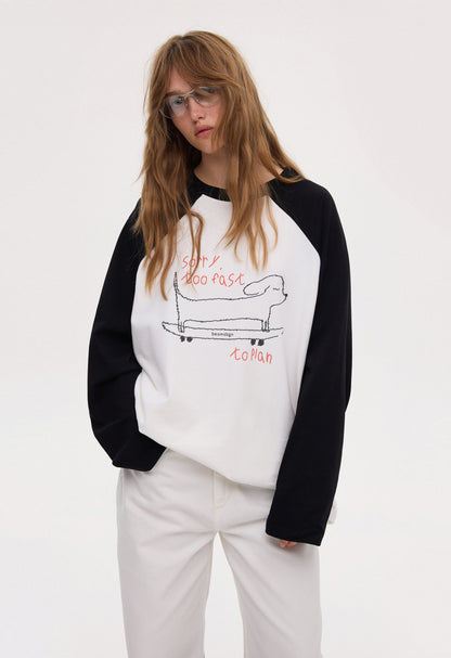 BE OM ЛОНГСЛІВ РЕГЛАН ОВЕРСАЙЗ МОЛОЧНИЙ TOO FAST