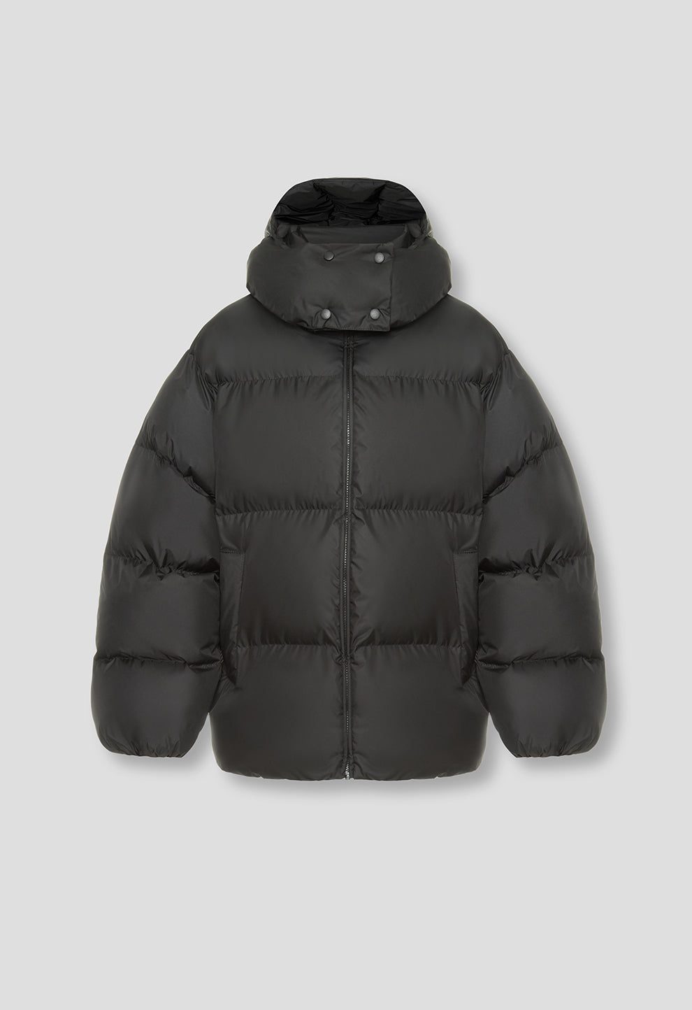 BE OM ПУХОВИК ОВЕРСАЙЗ ЧОРНИЙ