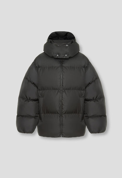 BE OM ПУХОВИК ОВЕРСАЙЗ ЧОРНИЙ