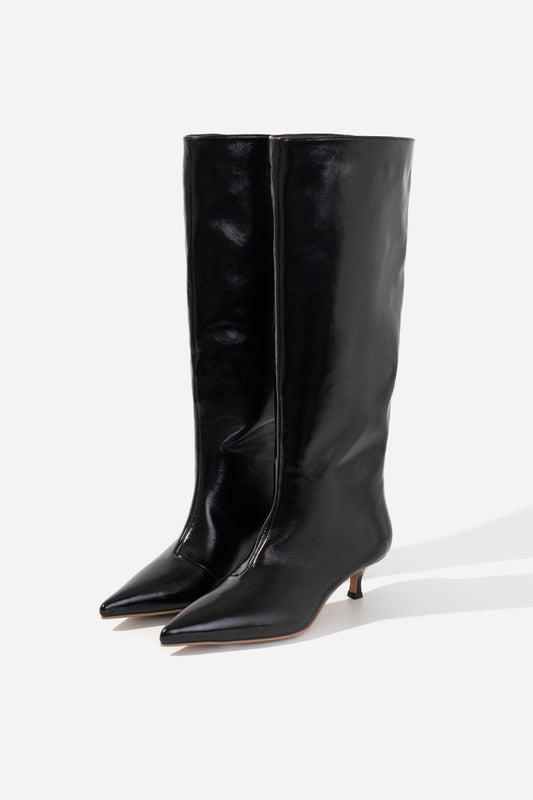 Kachorovska CONNIE чоботи чорні з блиском шкіряні