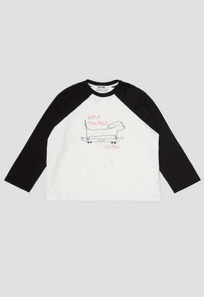 BE OM ЛОНГСЛІВ РЕГЛАН ОВЕРСАЙЗ МОЛОЧНИЙ TOO FAST