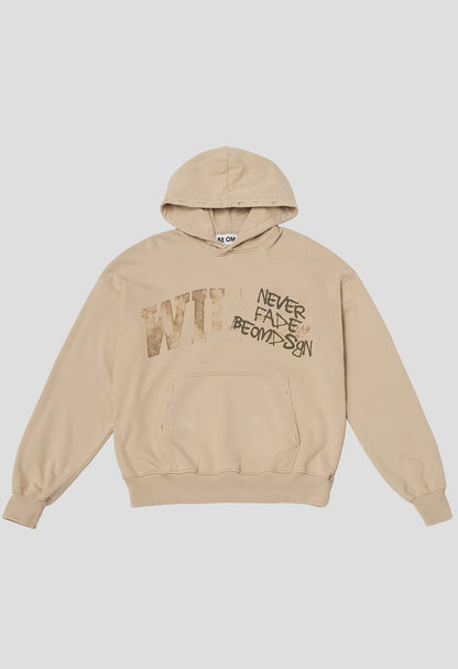 BE OM ХУДІ ОВЕРСАЙЗ ВИВАРЕНИЙ БЕЖЕВИЙ