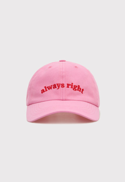 BE OM Кепка рожева ALWAYS RIGHT