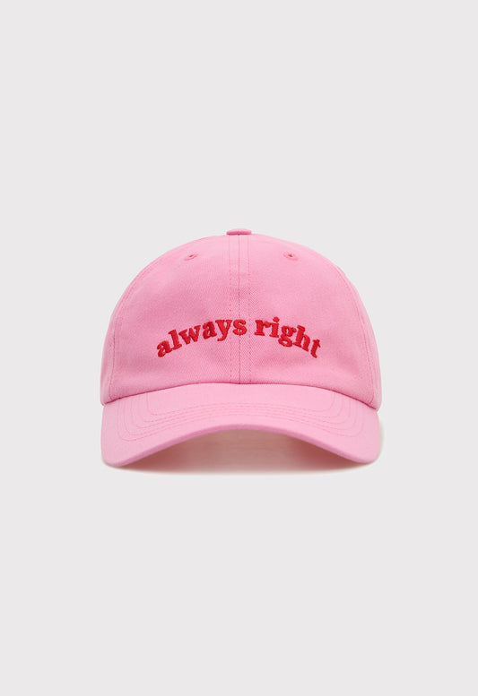 BE OM Кепка рожева ALWAYS RIGHT