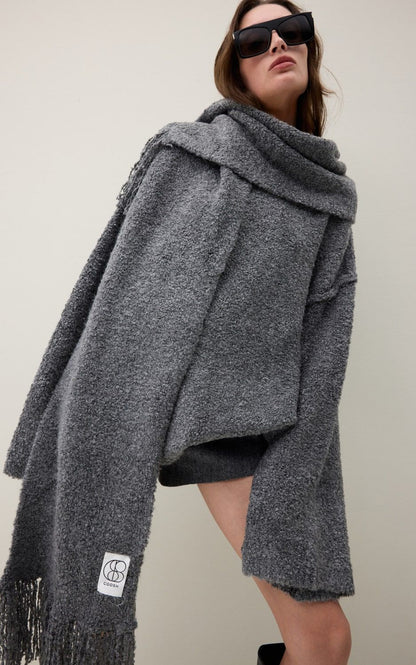 COOSH СВЕТР БУКЛЕ ЗІ СПУЩЕНОЮ ЛІНІЄЮ ПЛЕЧА