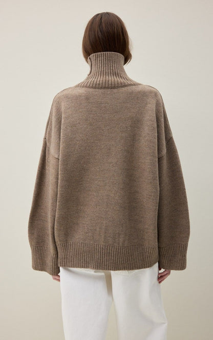 COOSH СВЕТР AMI ВОВНЯНИЙ З КОМІРОМ-СТІЙКОЮ