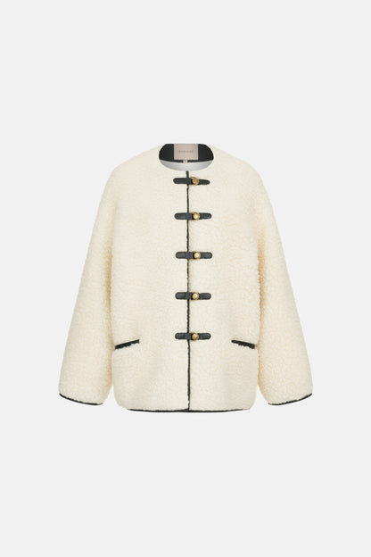 BAZHANE ЕКО-ШУБА ОВЕРСАЙЗ ІЗ ЗАСТІБКАМИ