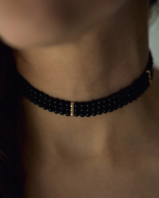 O`KRYK Чокер з чорного оніксу