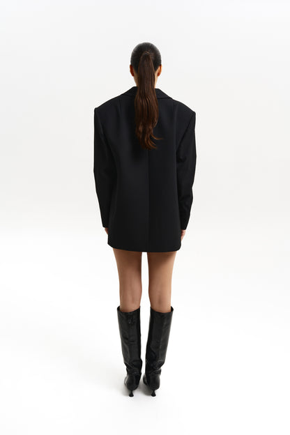 BAZHANE Жакет вовняний двобортний оверсайз з підплічниками