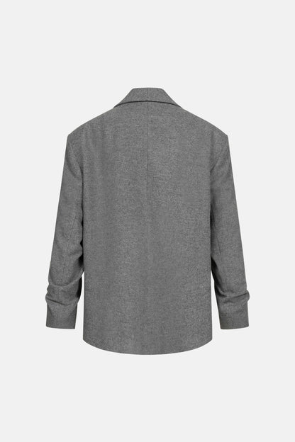 BAZHANE ПАЛЬТО-ЖАКЕТ ОВЕРСАЙЗ ІЗ ЗБІРКОЮ НА РУКАВІ