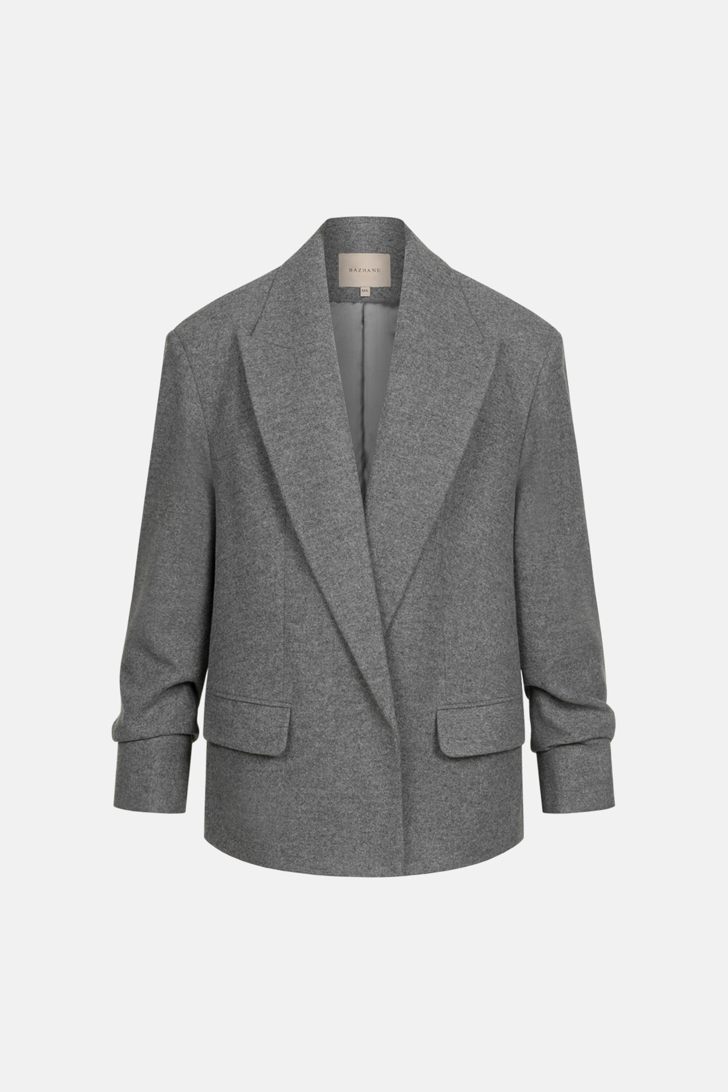 BAZHANE ПАЛЬТО-ЖАКЕТ ОВЕРСАЙЗ ІЗ ЗБІРКОЮ НА РУКАВІ
