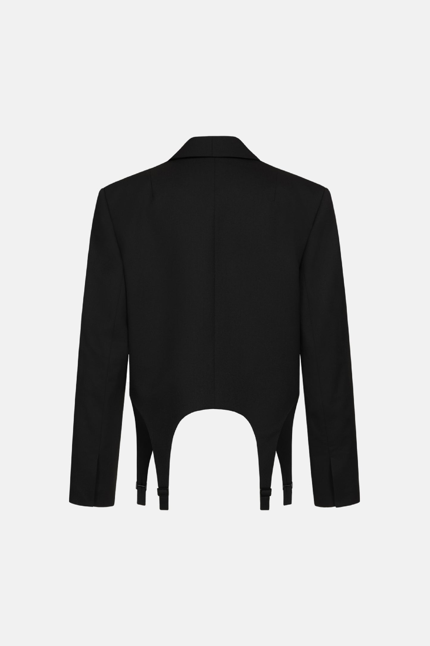 BAZHANE Жакет кроп вовняний з гартерами