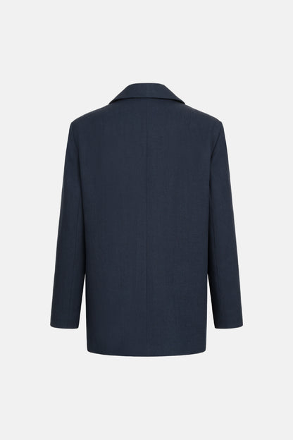 BAZHANE Жакет лляний двобортний оверсайз з підплічниками