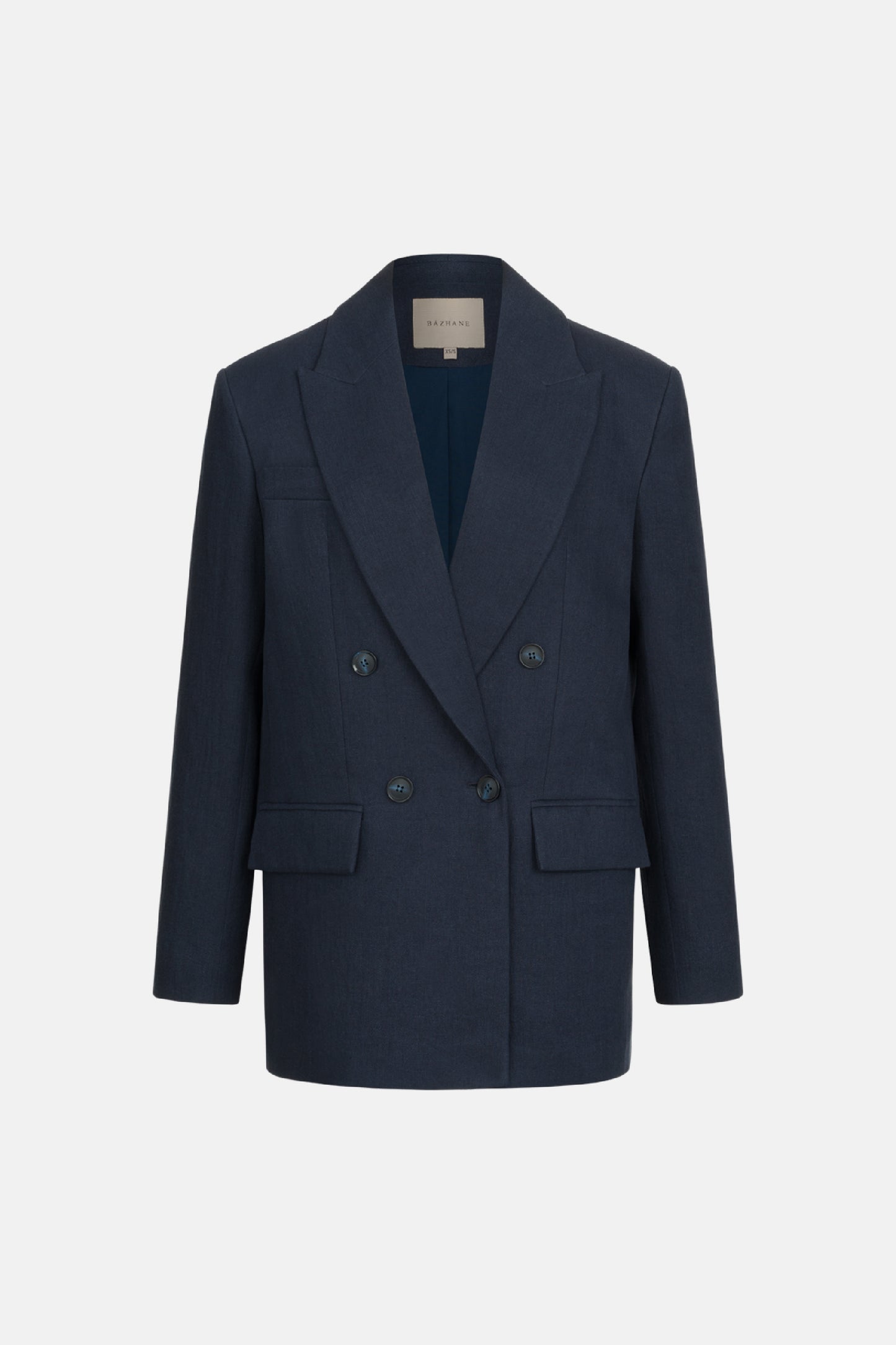 BAZHANE Жакет лляний двобортний оверсайз з підплічниками