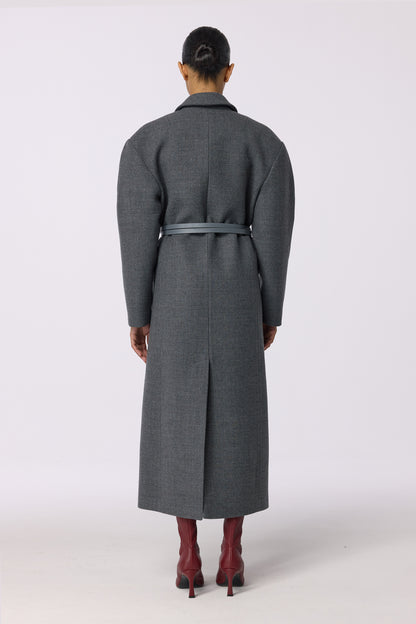 BAZHANE ДВОБОРТНЕ ПАЛЬТО З АКЦЕНТНИМ ПЛЕЧЕМ