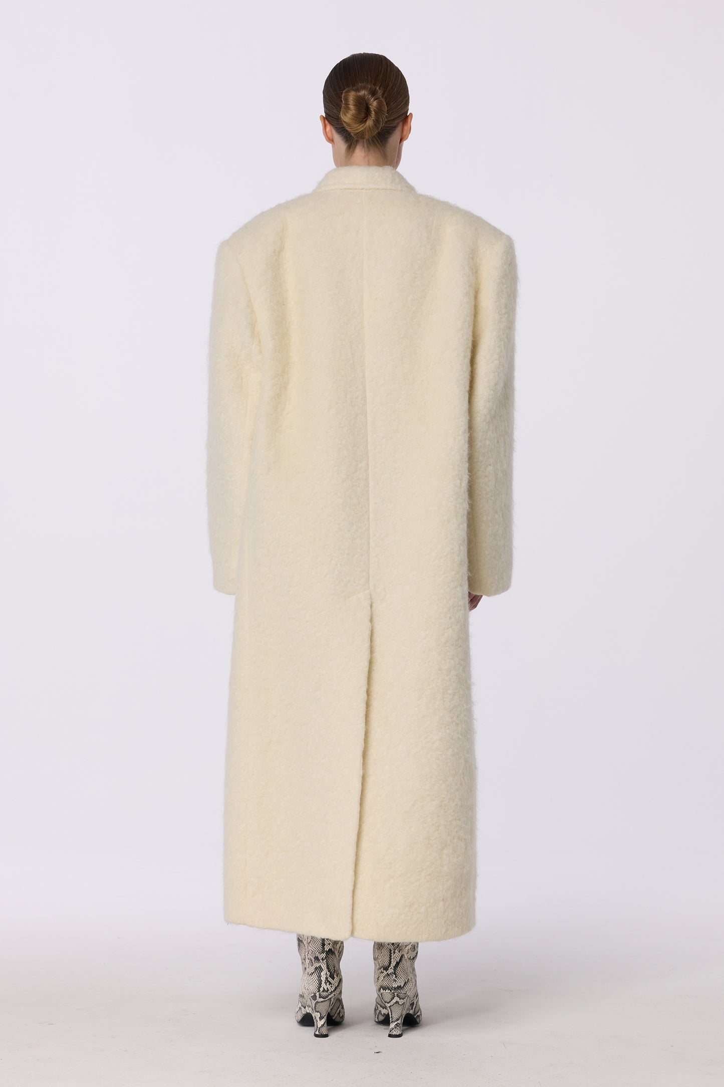 BAZHANE ПАЛЬТО ОВЕРСАЙЗ ПРЯМОГО КРОЮ З АЛЬПАКИ