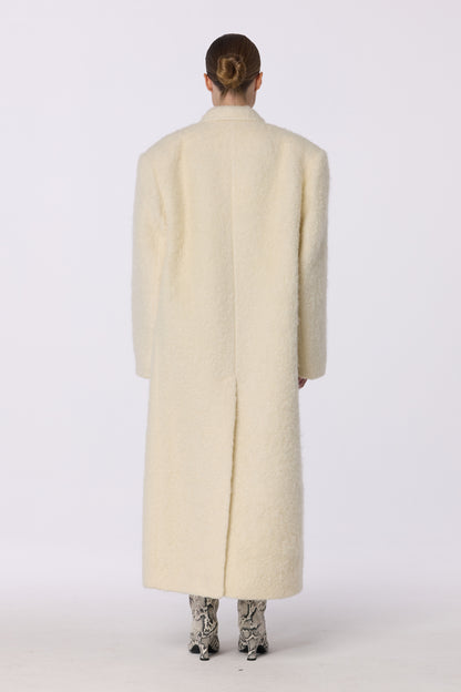 BAZHANE ПАЛЬТО ОВЕРСАЙЗ ПРЯМОГО КРОЮ З АЛЬПАКИ