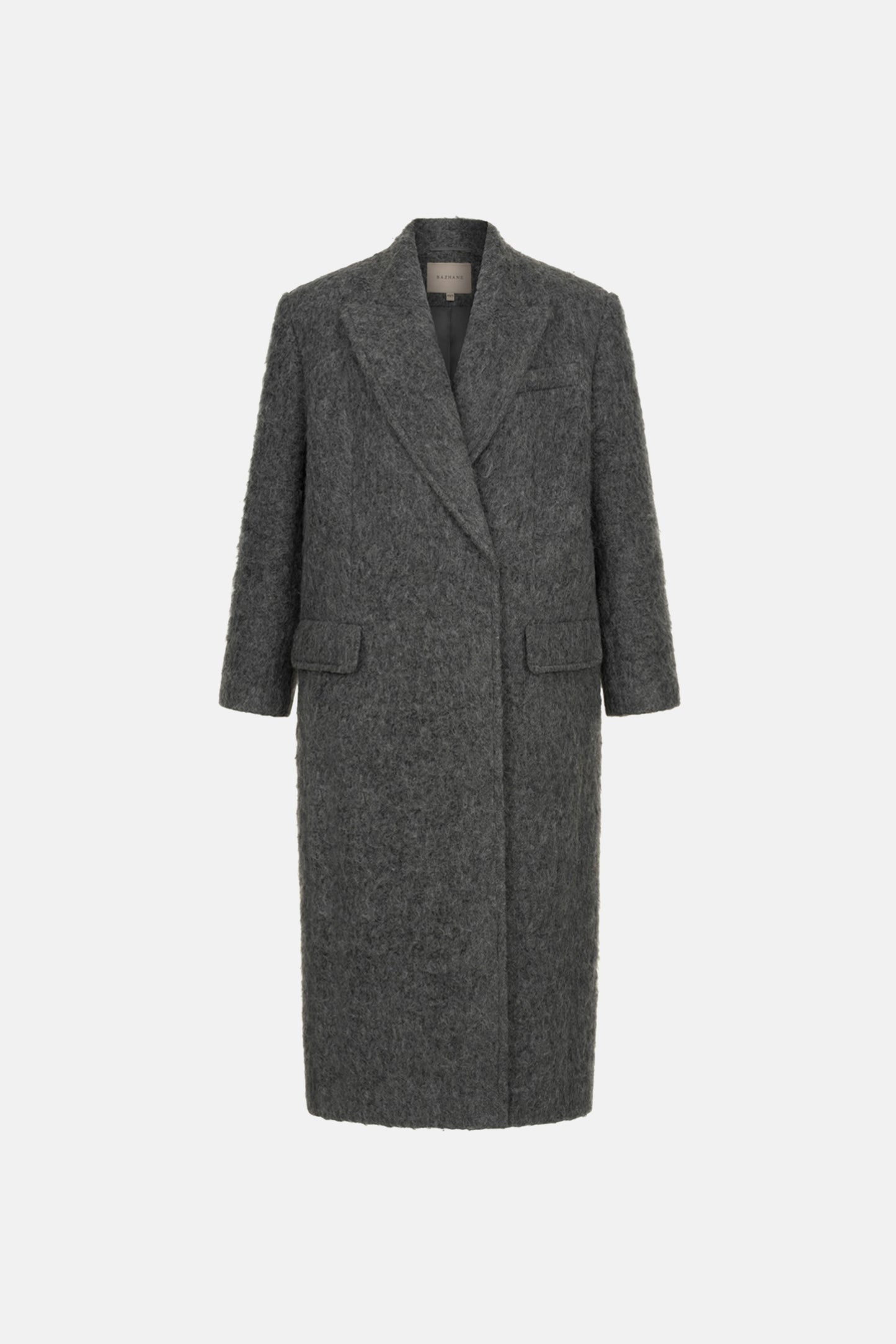 BAZHANE ПАЛЬТО ОВЕРСАЙЗ ПРЯМОГО КРОЮ З АЛЬПАКИ
