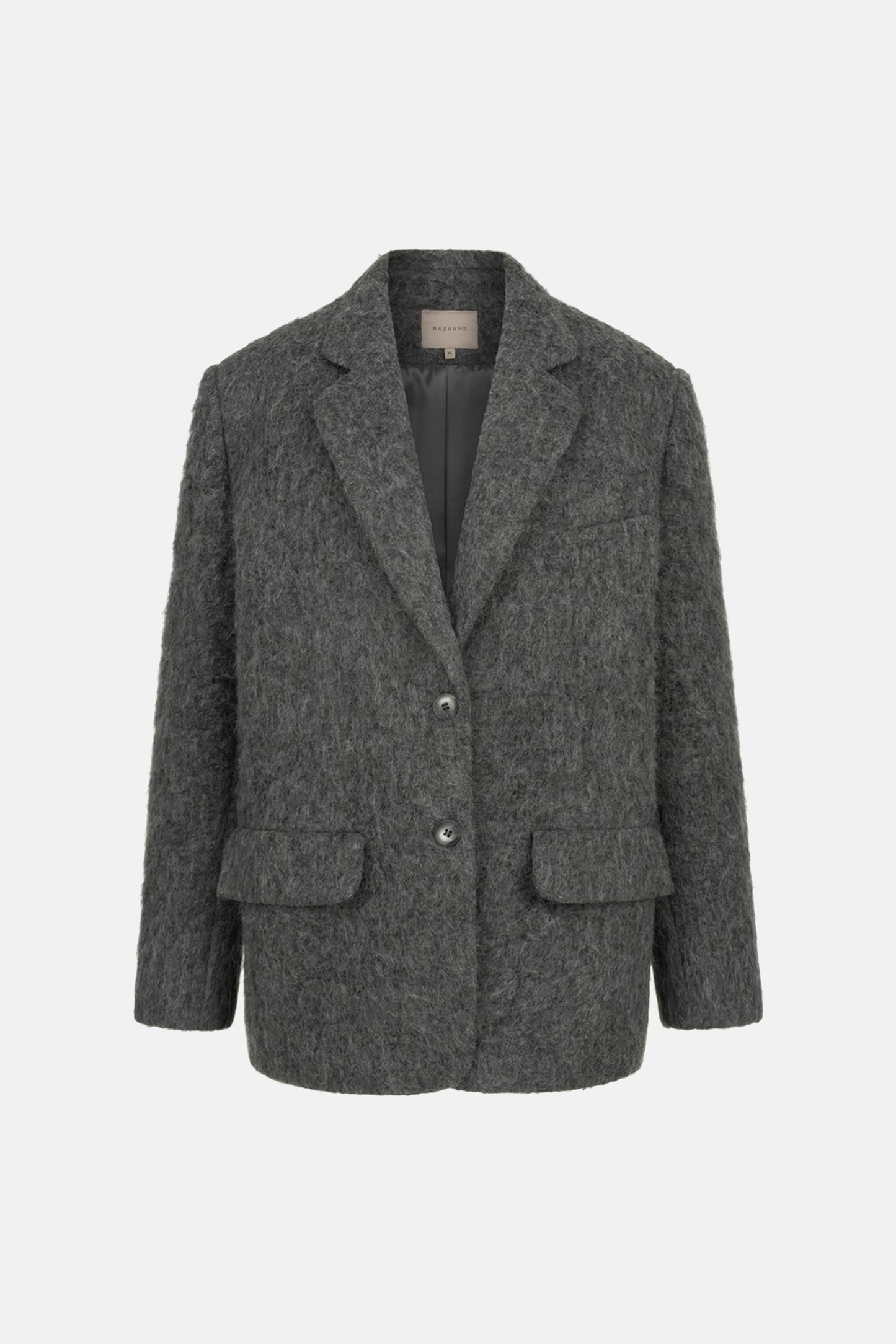 BAZHANE ПАЛЬТО-ЖАКЕТ ОВЕРСАЙЗ З АЛЬПАКИ