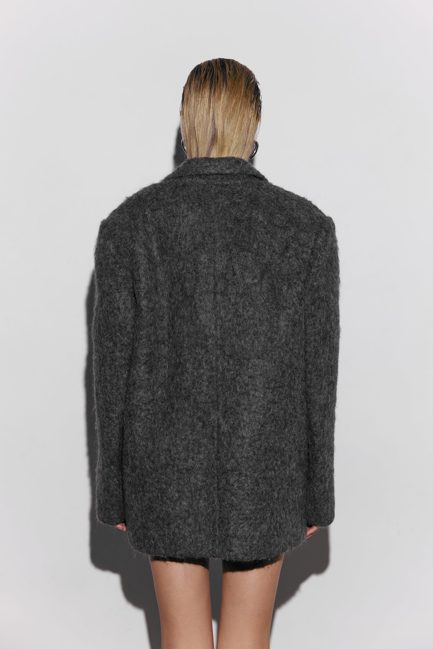 BAZHANE ПАЛЬТО-ЖАКЕТ ОВЕРСАЙЗ З АЛЬПАКИ