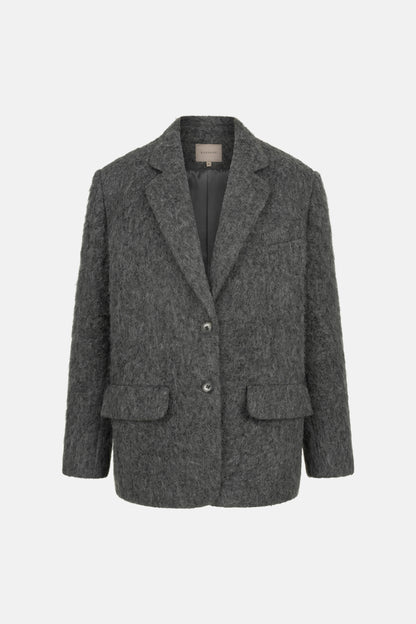 BAZHANE ПАЛЬТО-ЖАКЕТ ОВЕРСАЙЗ З АЛЬПАКИ