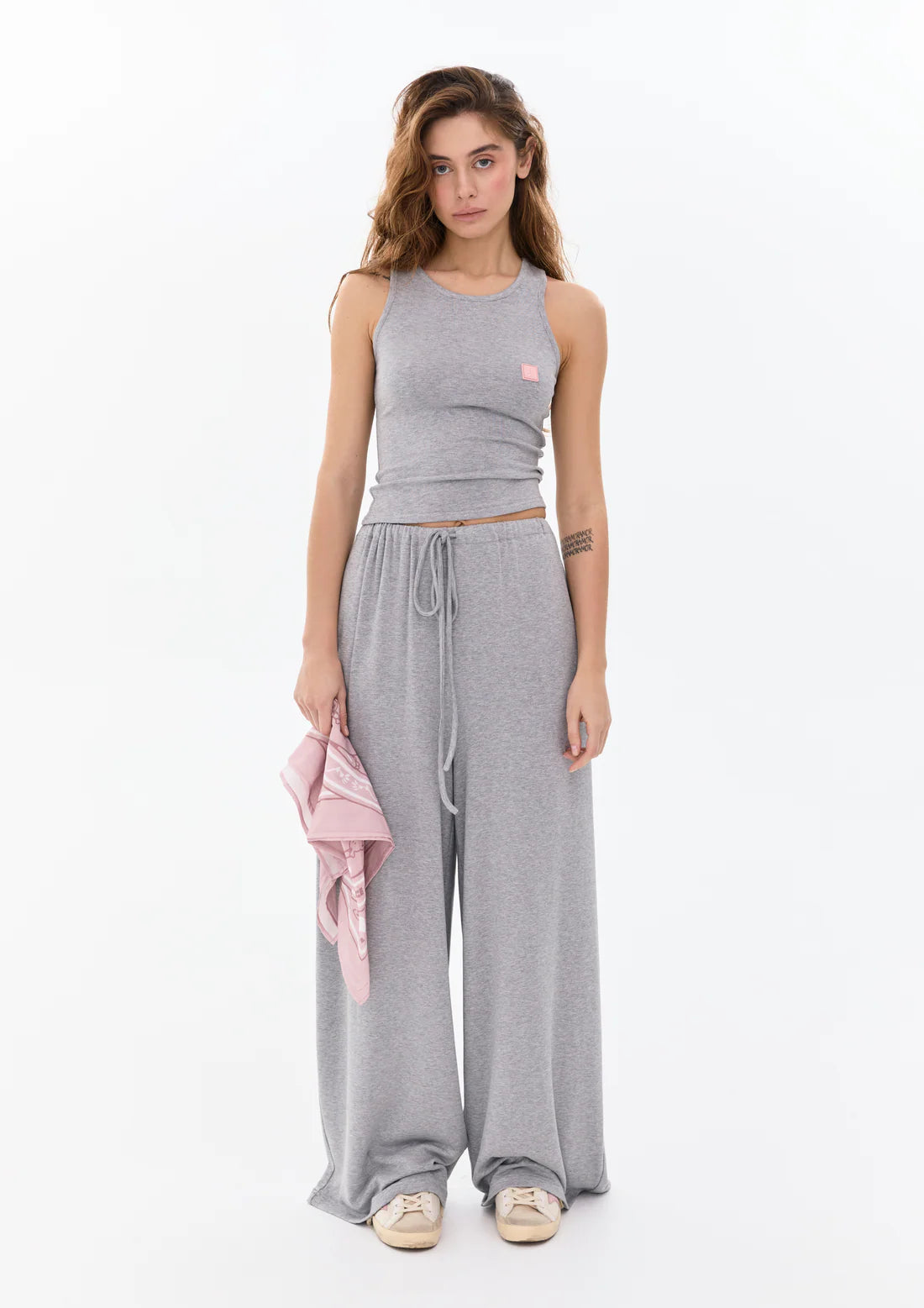 ALICE K Брюки з віскози в сірому кольорі