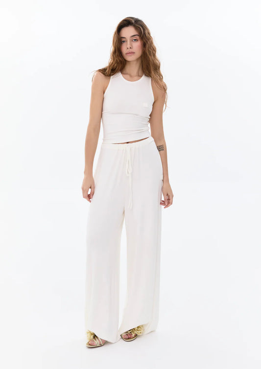 ALICE K Брюки з віскози в молочному кольорі