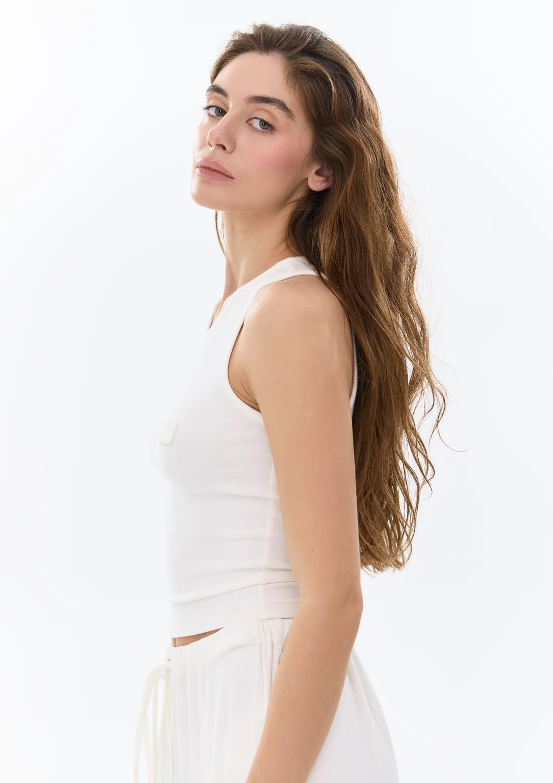 Alice K Топ з віскози в молочному кольорі