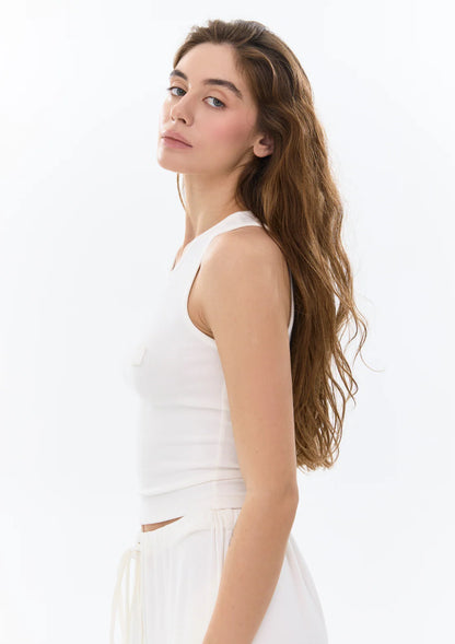 Alice K Топ з віскози в молочному кольорі