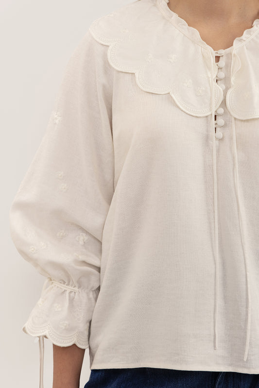 Gaptuvalnya Сорочка «Ода» з білою вишивкою