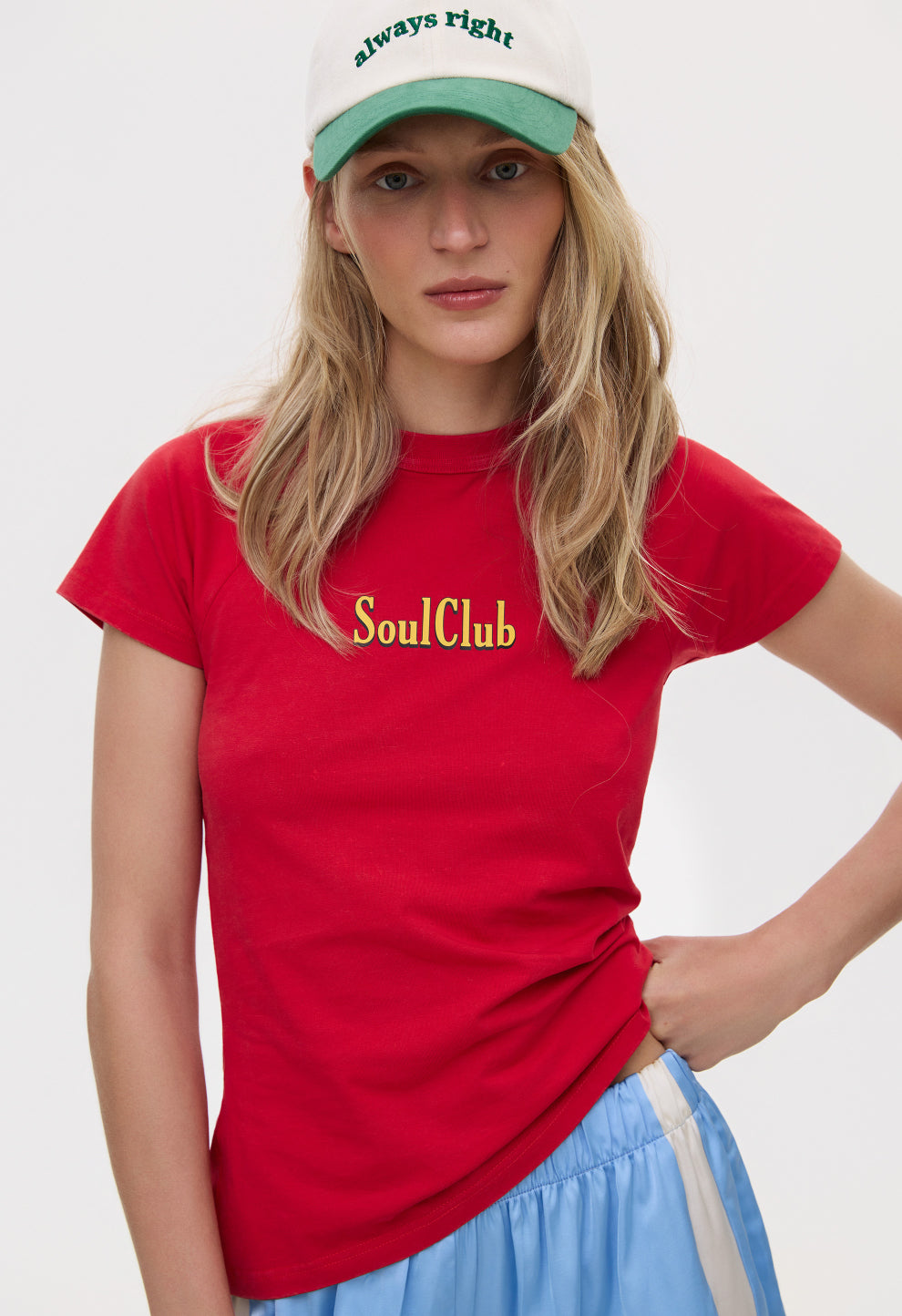 BE OM Футболка реглан виварена червона SOUL CLUB