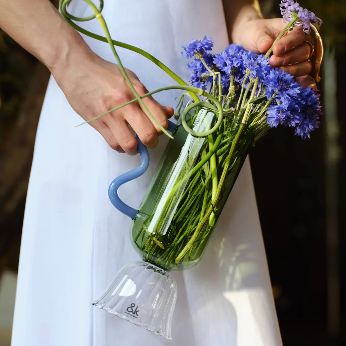 The Bava House Глечик Carafe Tulip Green