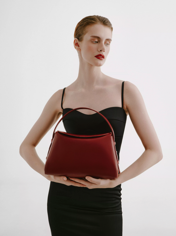 JUNA DELIGHT BAG IN LEATHER RED