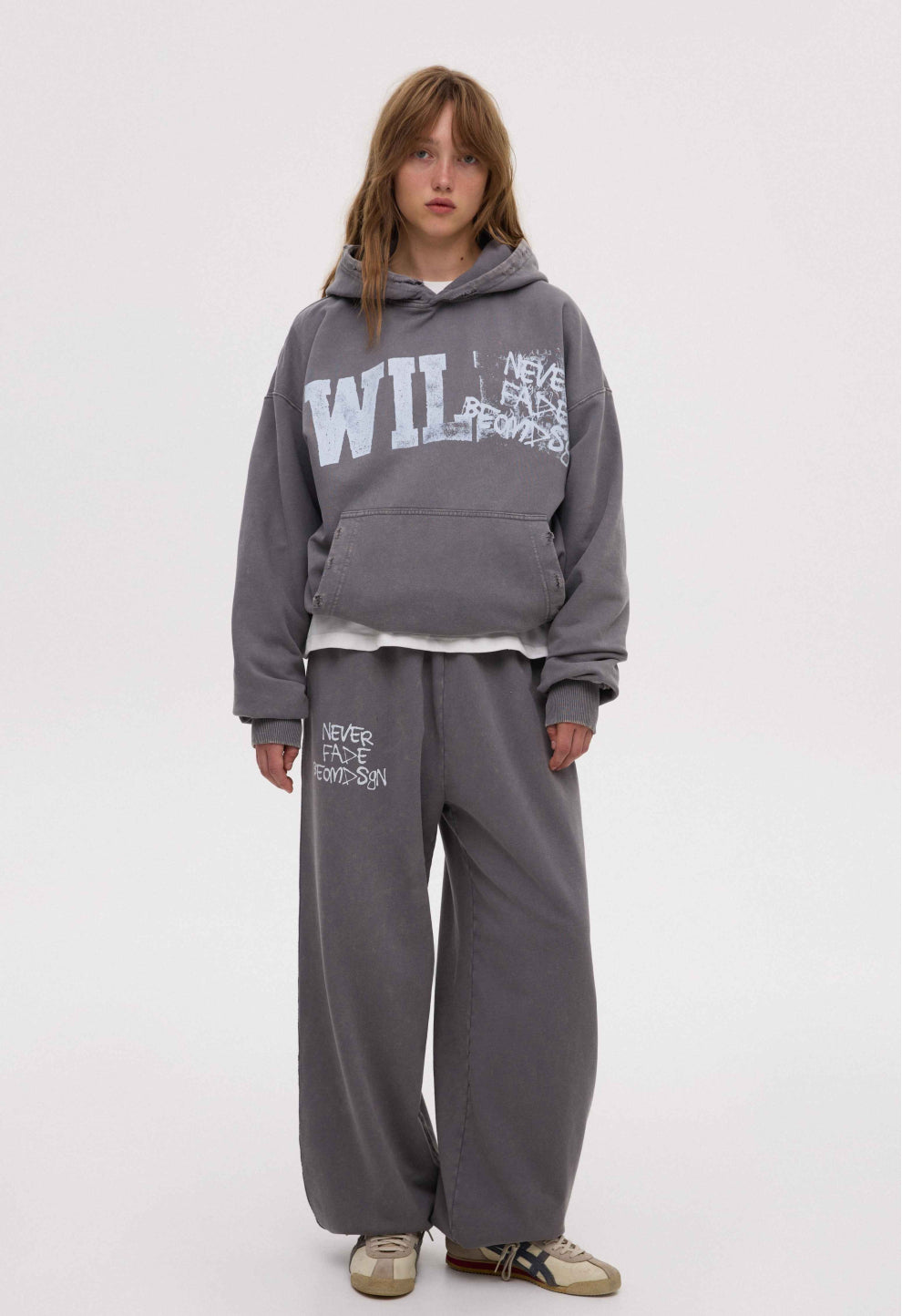 BE OM Джогери оверсайз виварені сірі