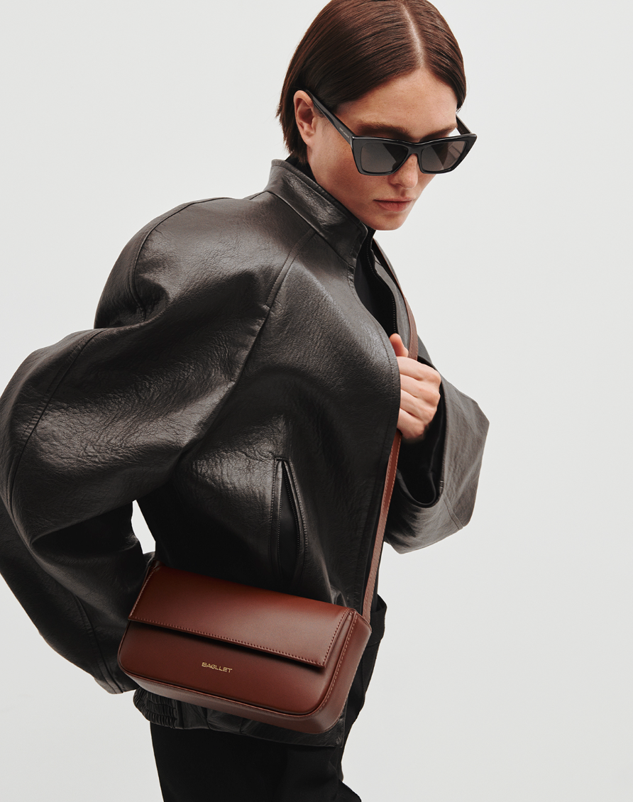 BAGLLET Сумка BG105 Каштановий тоскана